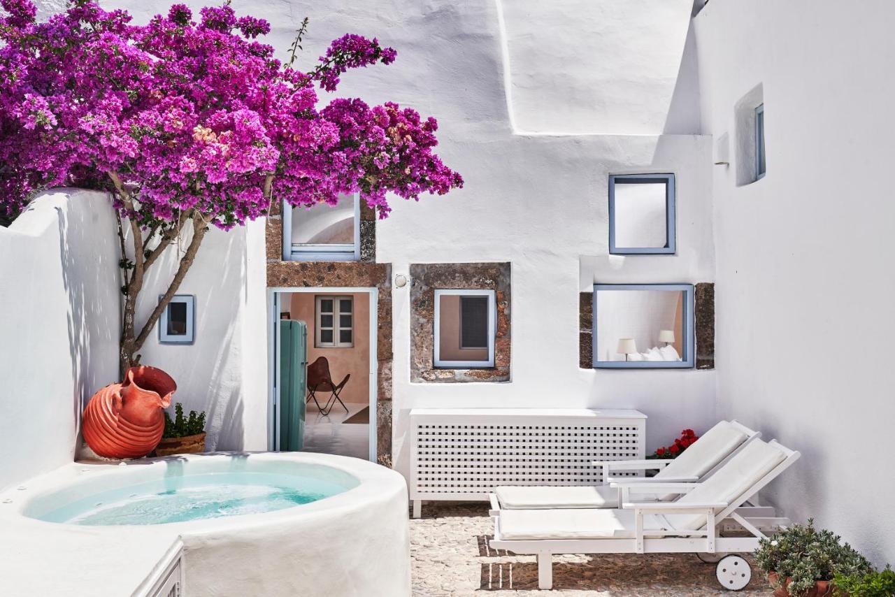2 Bedroom Charming Villa With Outdoors Jacuzzi Megalochori  Extérieur photo