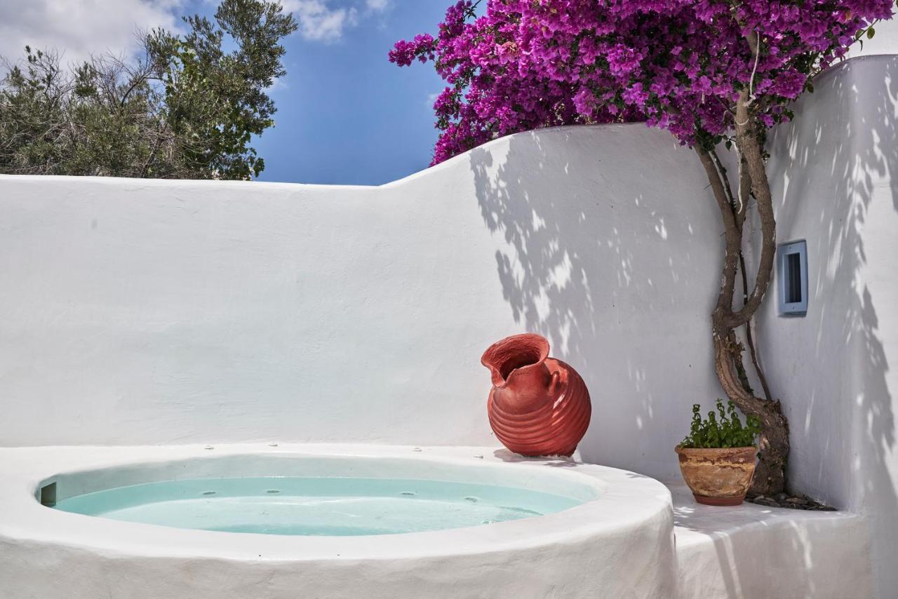 2 Bedroom Charming Villa With Outdoors Jacuzzi Megalochori  Extérieur photo